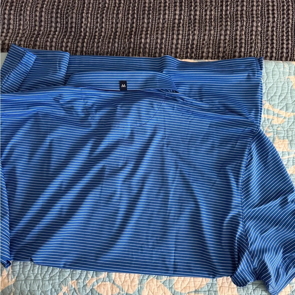 Mizzen+Main Royal Blue Striped Shirt - Picture 3 of 6